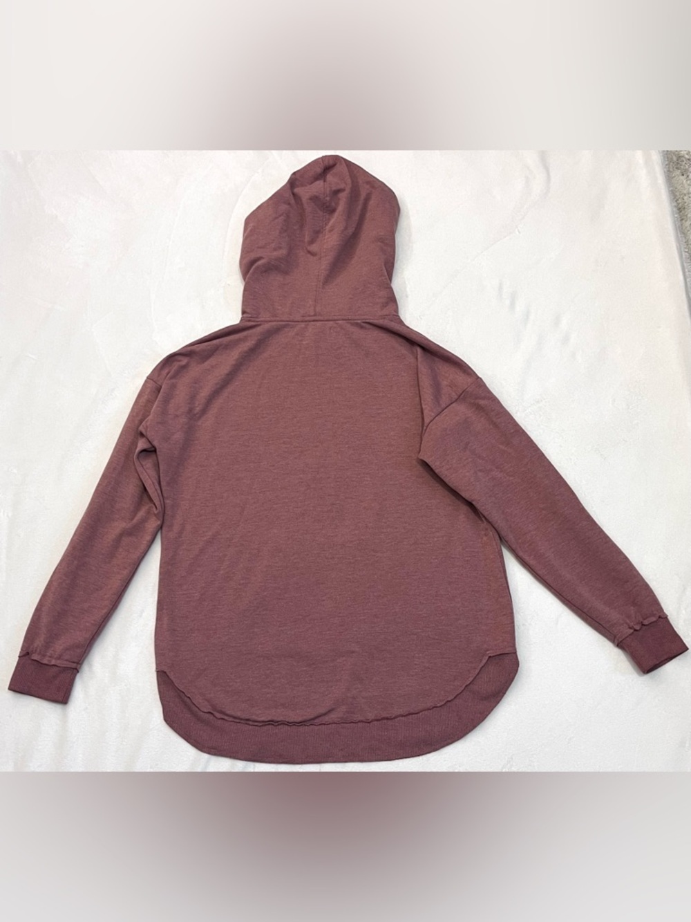 Maurices Mauve Women’s Drawstring Pullover Hoodie Sweatshirt w Kangaroo Pocket - Picture 13 of 16
